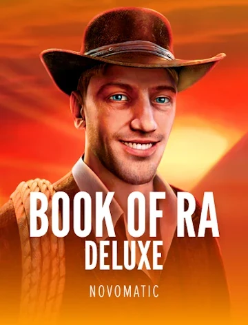 Book of Ra Deluxe slot at Vegas Hero Casino, RTP 95.1%